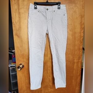 Striped White and Beige Pants